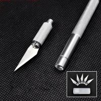 【YF】 Bianyo Non-Slip Metal 6 Blades Wood Carving Tools Fruit Food Craft Sculpture Engraving Utility For Stationery Art Supplies