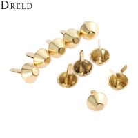 ❁☢❂ DRELD 50pcs 15x26mm Gold Upholstery Nail Furniture Sofa Door Decorative Tack Stud Pushpin for Jewelry Chest Wooden Box Gift Case