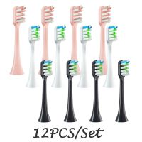 4/12 PCS Brush Heads Replaceable for SOOCAS X3/X3U/X5 Soft DuPont Bristle Sonic Electric Toothbrush Brush Refills Nozzles