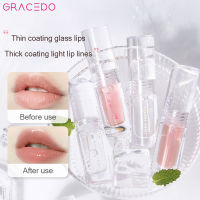 GRACEDO VIOLET FAIRY Lip Gloss Moisturizing Lip Balm ยาวนานกันน้ำ Liquid Liptint Shine Shimmer Plumping Lip Glaze ลิปสติก Lip Care แต่งหน้า