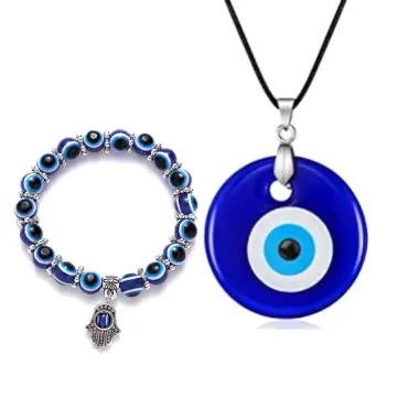 Boho Evil Eye Bead Anklets for Women Men Black Rope Ankle Chain