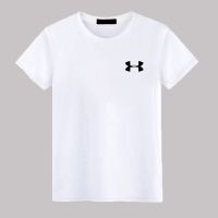 ราคาถูกเสื้อยืดสีขาวเสื้อยืดสกรีนแบรนด์ under armour อันเดอร์อาร์เมอร์ เสื้อใส่สบาย ผ้า Cotton100% ผ้าดีหนานุ่มใส่สบาย Street sS-5XL