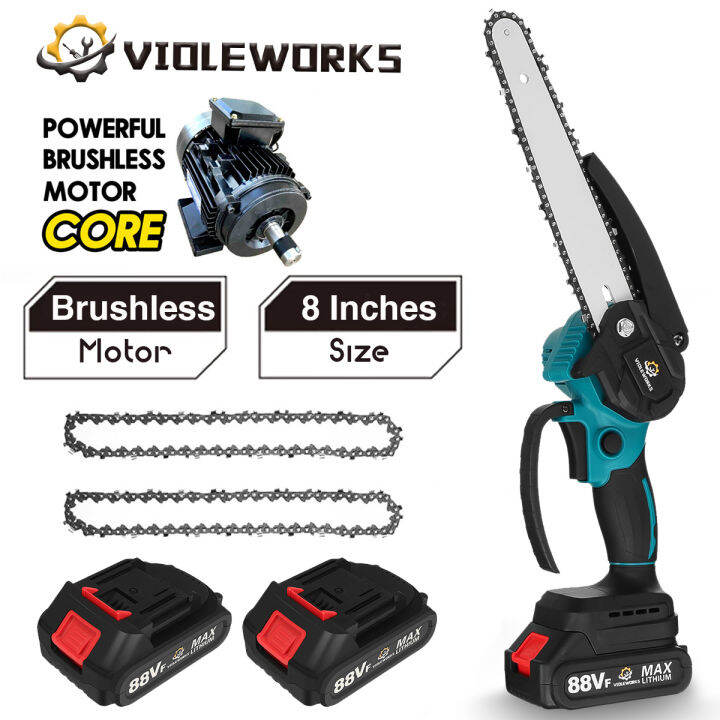 VIOLEWORKS 3000W 8 Inch Brushless Pruning Chainsaw Electric Chain Saw