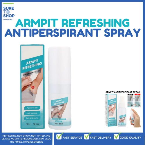 Armpit Antiperspirant Spray Refreshing Underarm Body Odor Sweat