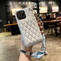 Wrist Strap Wallet Phone Case For Iphone  13 12 11 Pro Max 14 Plus XR XS X 7 8 Plus SE 2020 2022 Holder Purse Leather Cover