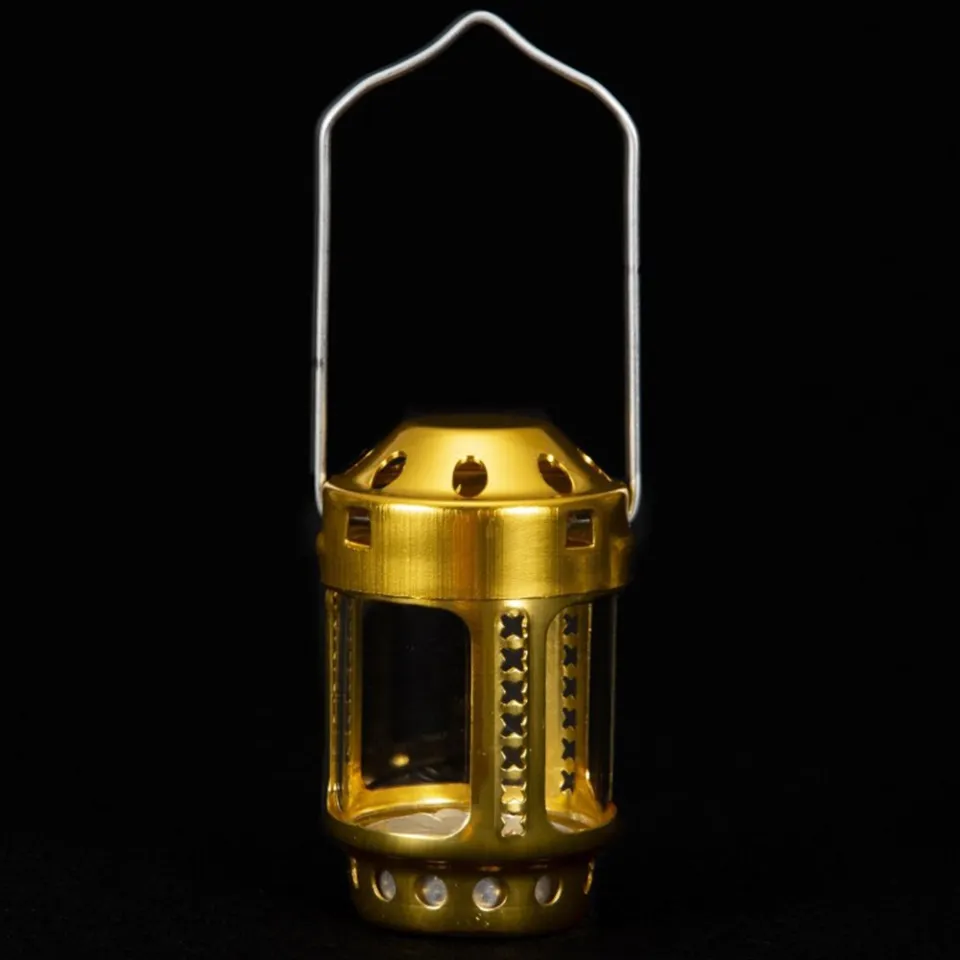 Candle Lantern Mini Bright Aluminium Alloy Brass Night Fishing Hanging  Candle Lamp Outdoor Camping Angling Candle Lantern