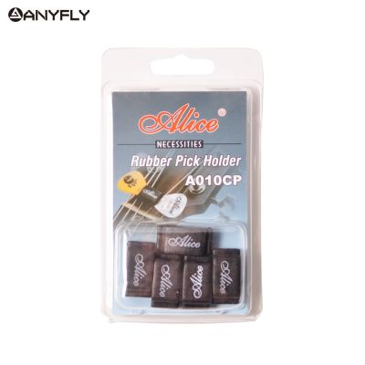 Alice 5pcs Black Rubber Pick Holder Headstock For Guitar Bass Ukelele Musical Instruments Wholesale Price Guitar Bass Accessories