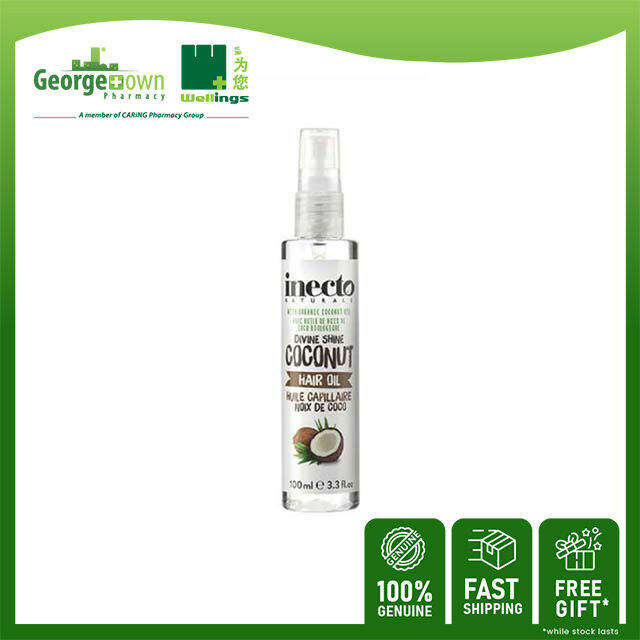 INECTO NATURALS COCONUT HAIR OIL 100ML Lazada
