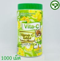 Vita-C LEMON 25mg Vita C T.man ไวต้า-ซี รสเลมอน 1000เม็ด/กระปุก