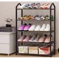 DRAWER ชั้นวางรองเท้า สแตนเลส พร้อมที่จับ ขอบพลาสติก DIY ตู้รองเท้า ที่วางรองเท้า shoe rack - KA