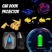 Pikachu Wireless Auto-sensing Led Car Door Welcome Laser Projector Logo Long battery Life Anime Shadow Lights Lamp Accessories