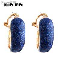 NeeFu WoFu Drop Big Earring Flash Printed Metal for Woman Ear Ring Large Long Brinco Printing Accessories Oorbellen Earrings