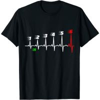 Motorcycle Heart Beat 6 Speed Circuit Bike Circuitt Premium T-Shirt