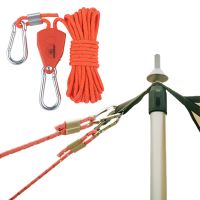 ☁❆☸ Camping Rope With Tensioner Outdoor Tent Rope For Camping Hiking And Backpacking Reflects Light At Night 4 Meters Camp Guy Line