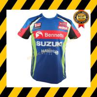 เสื้อยืดแขนสั้น SUZUKI JT-546 เนื้อผ้าโพลีเอสเตอร์ มีประสิทธิภาพในการซับเหงื่อสูง แห้งเร็ว ใส่สบาย *สินค้าในประเทศ 1-3 วันถึง