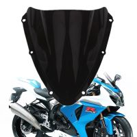 For Suzuki GSXR 600 750 R Gsxr600 Gsxr750 600R 750R K8 2008 2009 2010 08 09 10 Windshield Black Windscreen Double Bule