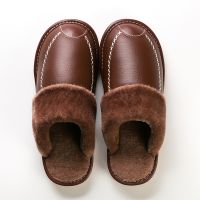 [Chaopu shoes] Giày Nam Chắng Nước Phòng Ngẩcotton Mớm Mới Dép Nam Mủa Đông Đáy Dày Trong Nhà Ẩm Hồgia Đình Dép Da Nam