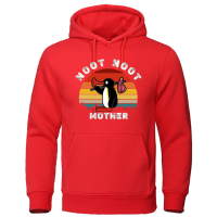 Noot Noot Pingu Retro Funny Hoodie Oversized Aesthetic Ulzzang Cute Graphic Clothing Loose Breathable Sportswears Warm Coats