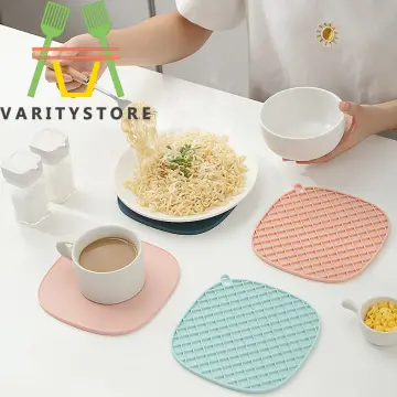 Silicone Tableware Insulation Mat Coaster Hexagon Silicone Mats Pad  Heat-insulated Bowl Placemat Home Table Decor Kitchen Tools