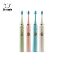 Sheepola แปรงสีฟันไฟฟ้าสำหรับผู้ใหญ่ Electric Toothbrushes D01 พร้อมหัวแปรง 2 หัว แปรงสีฟันไฟฟ้ากันน้ำ IPX6