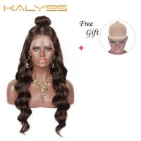 Kalyss Pre Braided Wigs with Baby Hair for Women Double U Part Swiss Lace Front Ocean Wave Wigs Updo bun wigs lace front wigs Gift ของขวัญ