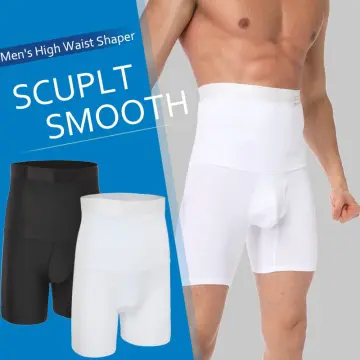 TAILONG Men Tummy Control Shorts High Waist Slimming Underwear Body Shaper  Seamless Belly Girdle Boxer Briefs