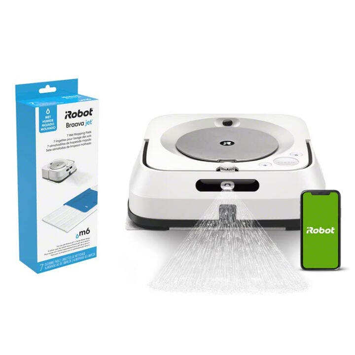 iRobot Braava Jet M6 (6110) Ultimate Robot Mop and m Series Wet Mopping