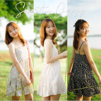 Smoothie Dress เดรสสายเดี่ยวลายดอกสุดคิวท์ | muffincup.store