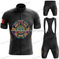 ☂▽ best sell Mexico Cycling Jersey Set Summer Cycling Clothing Summer Breathable Road Bike Shirts Suit bike clothes