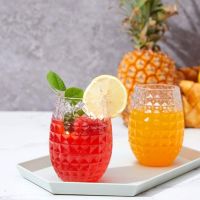 16oz Transparent- Pineapples Wine Glass Food-grade Plastic Red- Wine Glass Egg-shaped Large-capacity Whisky Glass 480ML Cups  Mugs Saucers