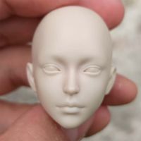 16 Scale Girl Beauty Unpainted Head Model With Big Eyes For 12Action Figures DIY