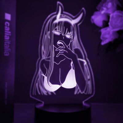 Anime Zero Two 3d Lamp Figure Nightlight Kids Child Girls Manga Gift Night Light Lamp Darling In The Franxx Night Lights