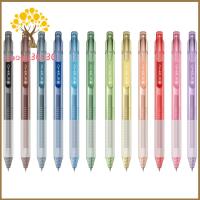 GUOGU ปากกาพลาสติกน่ารักสีสันแปลกใหม่12ชิ้นปากกาหมึกน่ารักปากกาเขียนสำนักงาน