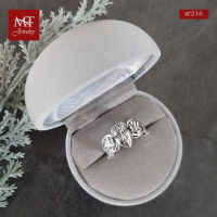 MT แหวนเงินแท้ หน้ากากแฟนซี งานรมดำ ไซส์: 52, 54, 56, 60 Solid 925 Sterling Silver Ring (sr216)