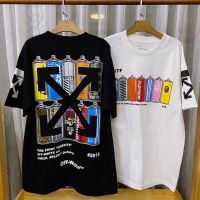 TEE เสื้อยืดแขนสั้น Off White สเปรย์