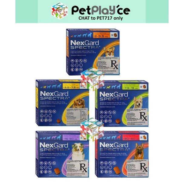 Nexgard Spectra Anti Tick Flea with Sticker for DOGS Chewable Lazada PH