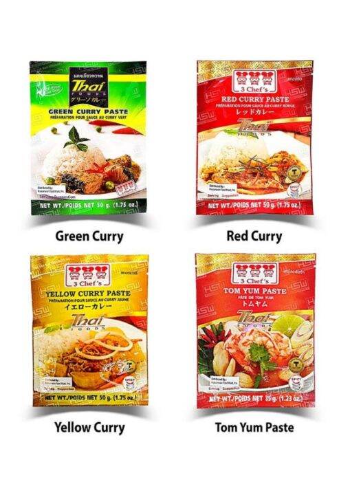 Curry Paste (Green/Red/Yellow/Tom Yum Paste) 50 grams Lazada PH