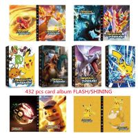 【CW】 Album Pokemon 432 Holder Anime Card Collection Folder Playing Cards Album Pokemon Card Album Binder Photocards Pikachu Kids Toys