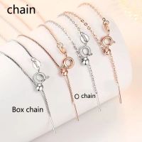 925 Sterling Silver Necklace Box O Chain High Quality Fashion Jewelry For Women Chains Wedding Birthday Party Gift Fashion Chain Necklaces