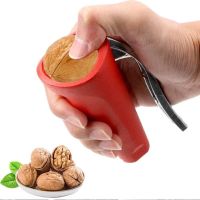 High Quality Clamp Funnel Shape Chestnut Nut Opener Quick Sheller Opener Portable Nutcracker Novel Black/red/silver