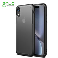 【Top-rated】 【User-friendly】 Lenuo สำหรับ XR Case-4-Corner กันกระแทกป้องกันกันชนซิลิโคนที่มีความยืดหยุ่น + PC Frosted กึ่งโปร่งใสปกหลัง