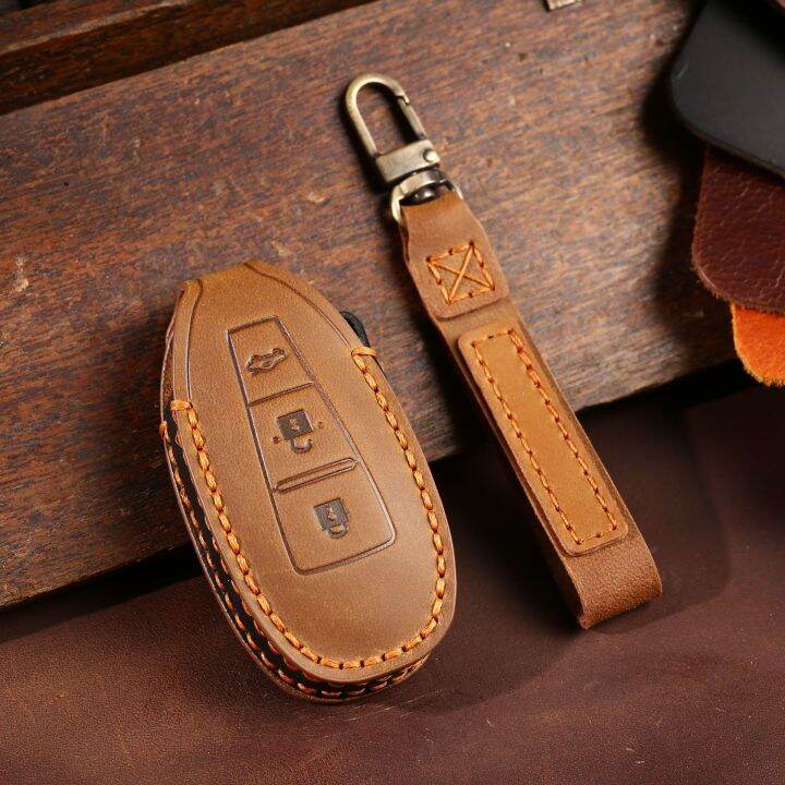 leather-car-key-case-cover-3-button-fob-holder-for-suzuki-vitara-swift-ignis-kizashi-sx4-baleno-ertiga-2019-shell-protection