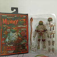 Original Neca Mummy Cos Michelangelo เต่าภาพยนตร์คลาสสิกงู Action Figure สะสมของเล่นสำหรับเด็กวันเกิด Gift