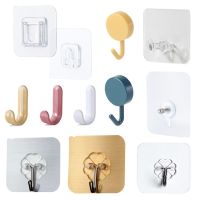 Wall Hook Transparent Wall-mounted Hook Door Hanger Plug Hook Organizer Wall Sticker