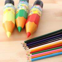 Stationery small fresh plastic bottled colored pencil 12pcs/box primary school students prizes Drawing Drafting