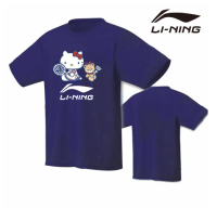 Li Ning ฤดูร้อน2023แห้งเร็วเสื้อแบดมินตันใหม่สำหรับการฝึกแข่งขันกีฬาสำหรับทั้งหญิงและชายดูดซับเหงื่อและระบายอากาศได้ดี