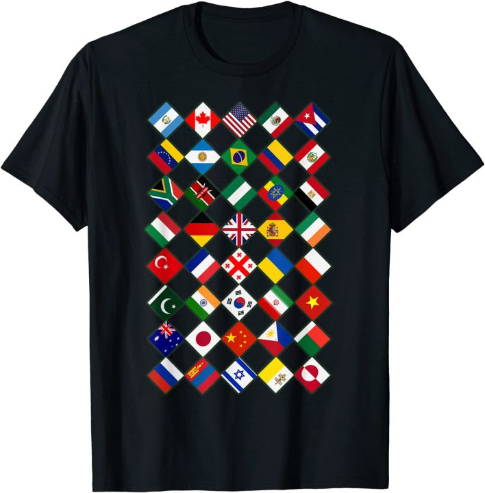 Flags of the Countries of the World, International Cotton T-shirt for ...