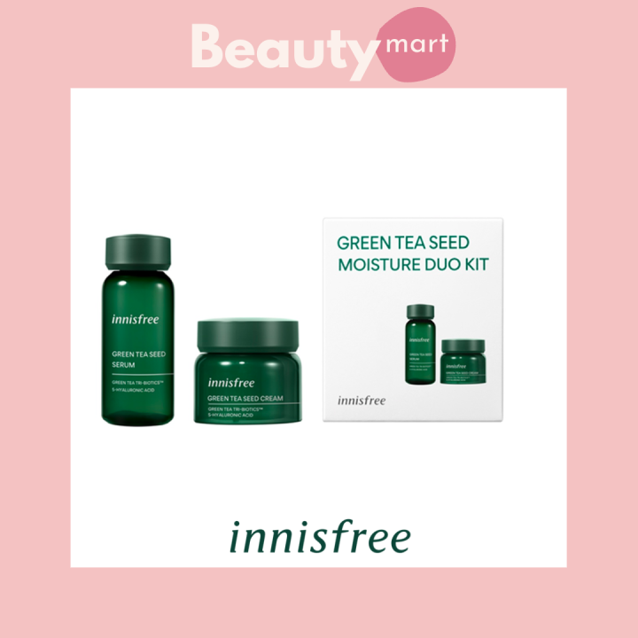 Innisfree Green Tea Seed Moisture Duo Kit (Serum 30ml + Cream 20ml