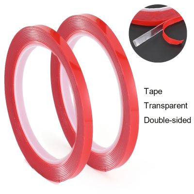 5mm width Double Sided Adhesive Tape Acrylic Transparent No Traces Sticker For LED Strip Car Fixed Tablet Fixed