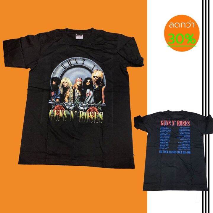 เสื้อวงดนตรี-guns-n-roses-เสื้อผ้าแฟชั่นวัยรุ่นช-ญ-พร้อมส่ง-วินเทจ